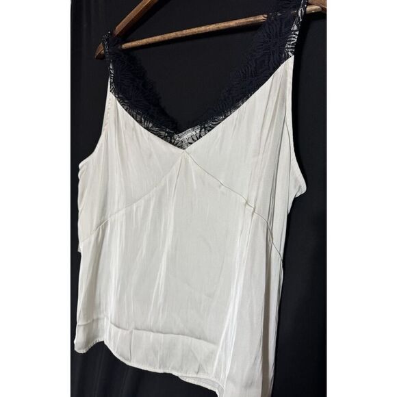 Worthington White Black Lace Strappy Camisole Tank Top Size 2XL NWT Babydoll‎ - Picture 1 of 6